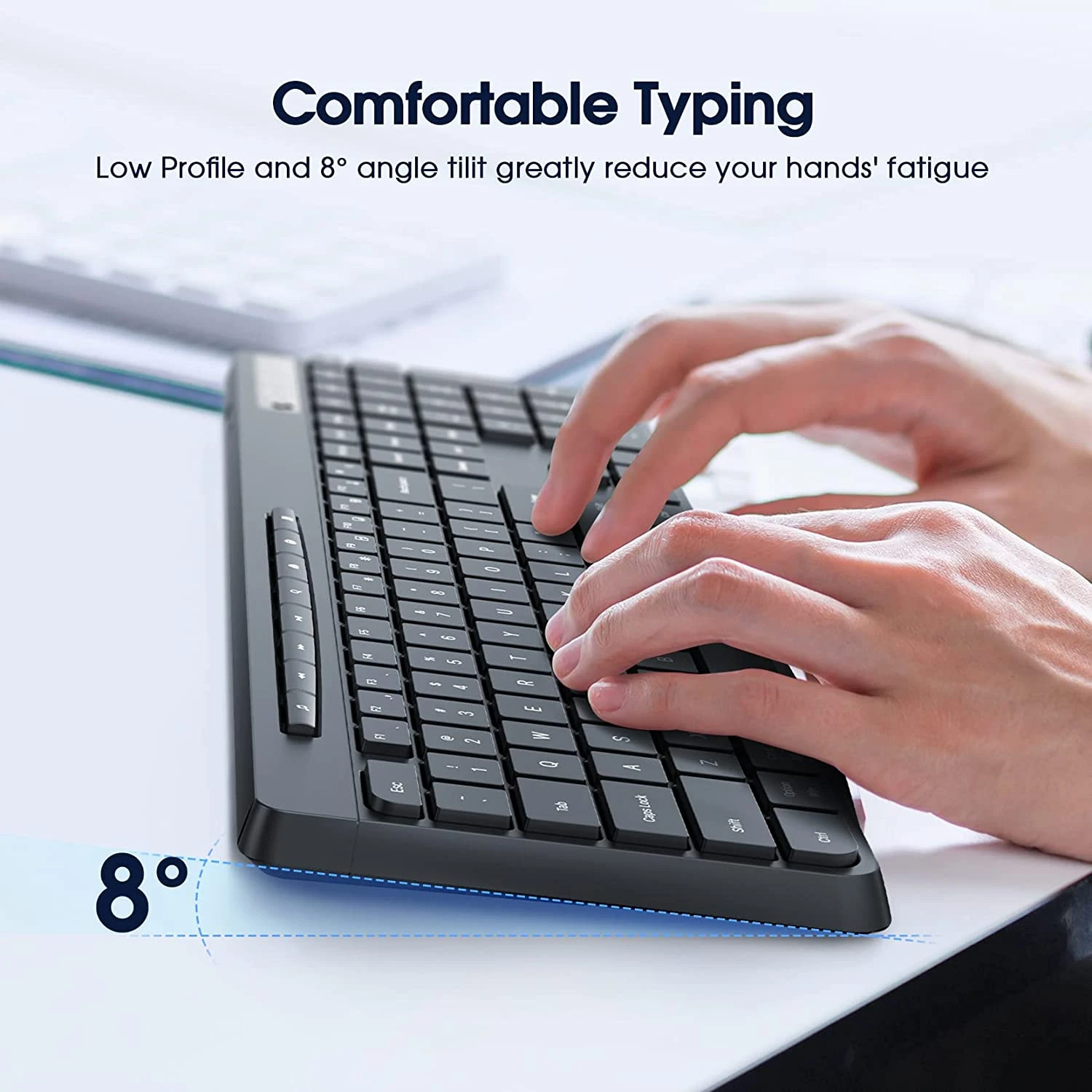 Wireless Keyboard Multi-Device,2.4G & Dual Bluetooth Computer Keyboard 6 Wireless Keyboard Multi-Device,2.4G & Dual Bluetooth Computer Keyboard - Image 4