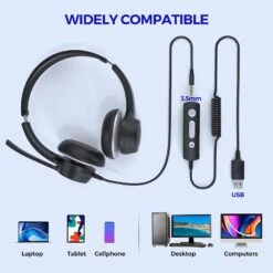 USB Headsets With Microphone, Computer Headset For Laptop 15 USB Headsets With Microphone, Computer Headset For Laptop -MPOW SHOP 71saVLWjiSL. AC SL1500
