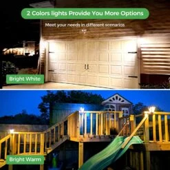 CD282 Bi-color Solar Motion Sensor Wall Lantern 2 Pack -MPOW SHOP 7 13f986bd a771 45cf a2fa a7728ff7bd8c