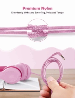 Mpow Kids Headphones With Microphone, Foldable Kids Headphones With Cord, Headphones Kids,85/94dB Volume Limit Kid Headphones With Stereo,Kids Headphones For School Girls Boys Toddler Airplane Tablet -MPOW SHOP 7 9e06ec49 705a 4e11 a0c6 8693d5fa811d