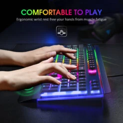 Backlight Gaming Keyboard, Black -MPOW SHOP 7 c0b99cd2 aa28 4aa5 b949 8586124b9eea