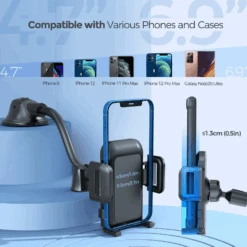 Car Phone Holder Mount, Long Arm Dashboard Windshield Phone Holder With Anti-Shake Device, Strong Suction Cup Car Mount Compatible With IPhone 14 13 12 11 Pro Max XS, Galaxy Note S22 S20 S10 And More -MPOW SHOP 810191D3 4B42 4d60 B1EC 0D7B7CBF25FC