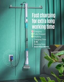 Electric Spin Scrubber Kh8 Pro,1.5H Bathroom Scrubber Dual Speed-HM742 -MPOW SHOP 811SOghKxtL. AC SL1500