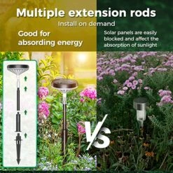 Solar Pathway Lights Outdoor 8 Pack With 3 Lighting Modes -MPOW SHOP 812xmcX0HDL. AC SX679