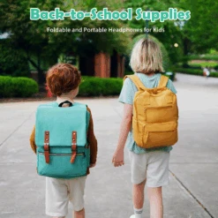 Mpow Kids Headphones With Microphone, Foldable Headphones Wired 85/94dB Volume Limit, Stereo, Soft Earcups, On-Ear/over-Ear Headphones For Kids School Girls/Boys -MPOW SHOP 8154D32E C88D 4223 9E1C C0301F9D9985