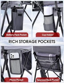 Mpow Heated Camping Chair For Adults, Heats Back And Seat, 3 Heat Levels -MPOW SHOP 8195ghgmzDL. AC SL1500