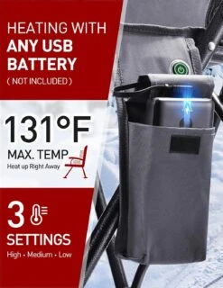 Mpow Heated Camping Chair For Adults, Heats Back And Seat, 3 Heat Levels -MPOW SHOP 819GAmZTy7L. AC SL1500