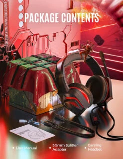 MPOW BH336 Gaming Headset Black -MPOW SHOP 81Fuvkb8XWL. AC SL1500 1 80ba6f3f e9d2 4e33 b875 558e96efae12