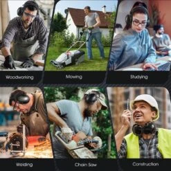 SNR 35dB Effective Ear Protection, Hearing Protection Ear Muff, Lightweight Adult Noise Cancelling Headphones, Ear Protection For Autism, Mowing, Shooting, Sleeping, Ear Muffs For Noise Reduction -MPOW SHOP 81HN3VR9wrL. AC SL1500