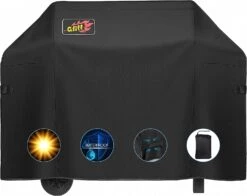 600D BBQ Grill Cover 64 Inch, Heavy Duty Waterproof Gas Grill Covers, Special Fade & Wind Resistant Barbecue Cover Fits