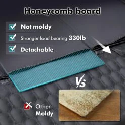 Mpow Back Seat Extender For Dogs-Supports 330lb,Waterproof Dog Car Seat Cover Hard Bottom-Detachable -MPOW SHOP 81i42RRjRTL. AC SL1500