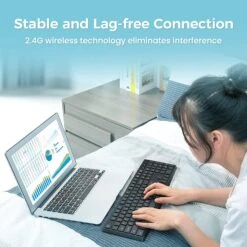 MK98 Wireless Keyboard, 2.4G Ergonomic Wireless Computer Keyboard-PC298 -MPOW SHOP 81nO2XfCVQL. AC SL1500