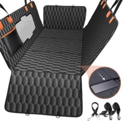 Mpow Back Seat Extender For Dogs-Supports 330lb,Waterproof Dog Car Seat Cover Hard Bottom-Detachable -MPOW SHOP 81umqlPkeVL. AC SL1500