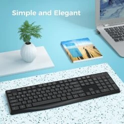 MK98 Wireless Keyboard, 2.4G Ergonomic Wireless Computer Keyboard-PC298 -MPOW SHOP 81zTcNIhUZL. AC SL1500