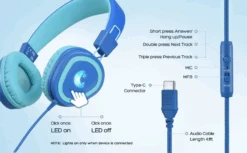 Mpow Wired Kids Headphones For School, USB Type C Kids Headphone With Microphone -MPOW SHOP 8 322e7610 ed71 46f8 82ed e3612ae863ee