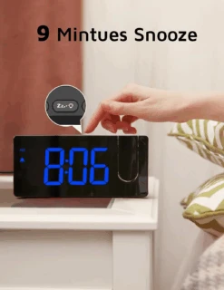Mpow Projection Alarm Clock, Digital Clock For Bedroom, 3-Level Brightness Dimmer, USB Charger -MPOW SHOP 8 7986bb3b 3d1e 421c 8a6e 3cbd82eb492d