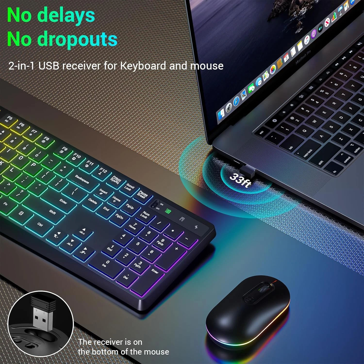 Mpow Wireless Keyboard And Mouse Combo 6 Mpow Wireless Keyboard And Mouse Combo - Image 4