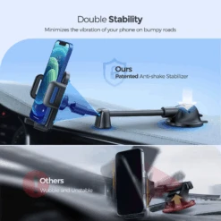 Car Phone Holder Mount, Long Arm Dashboard Windshield Phone Holder With Anti-Shake Device, Strong Suction Cup Car Mount Compatible With IPhone 14 13 12 11 Pro Max XS, Galaxy Note S22 S20 S10 And More -MPOW SHOP 95B61650 7A68 4beb 8B78 015856044670