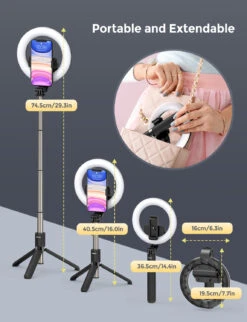 Mpow PA213B Ring Light With Tripod Stand & Phone Holder -MPOW SHOP B08G1P8HKV.pt07