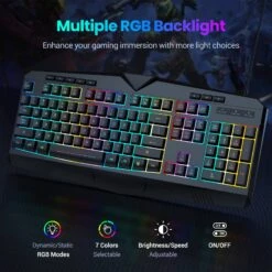 PC264 RGB Gaming Keyboard Mouse Mousepad Set, 3-in-1 -MPOW SHOP B2