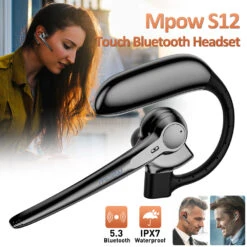 Mpow S12Bluetooth Wireless Earpiece Headset Hands-free Calling With Clear Voice 280 Hours Standby Time LPX7 -MPOW SHOP BRE6071 A 3