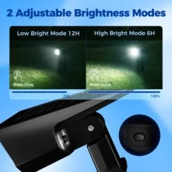 279AB 12 LEDs Solar Landscape Spotlights 10 Pack -MPOW SHOP ColdWhite10Pack 03