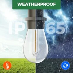 HM553 String Lights, 48 Ft Heavy Duty Flexible Rubber Cord 16.5W -MPOW SHOP GEHM553 US B1 V01 210205