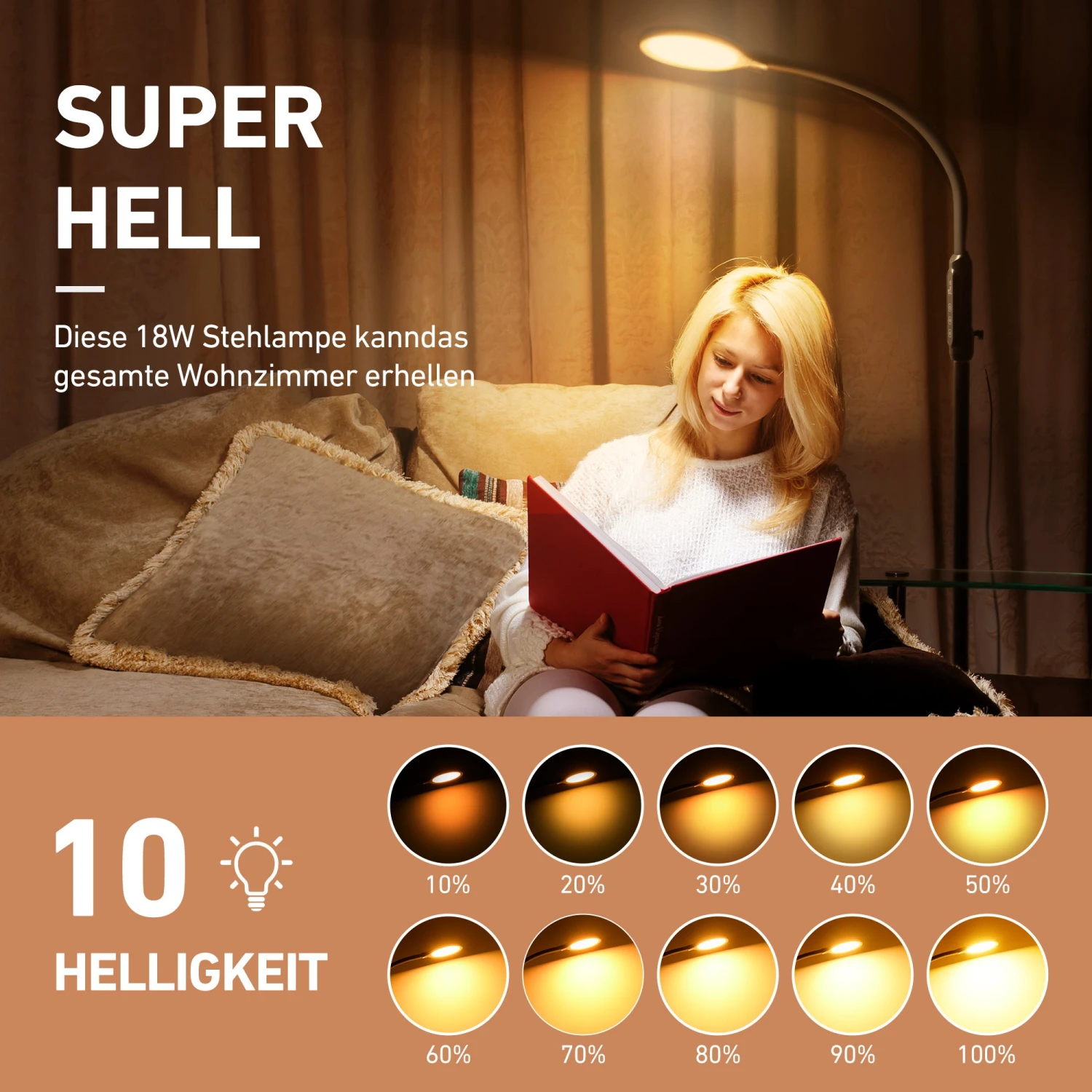 626AB LED Floor Lamp 10 Modes (US ONLY) 4 626AB LED Floor Lamp 10 Modes (US ONLY) - Image 2