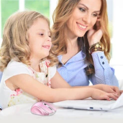 2.4G Wireless Portable Mobile Mouse Optical Mice -Pink -MPOW SHOP GEPC051AP VTUS B7 V01 170727