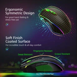 RGB Programmable Gaming Mouse Wired With 72 DPI-Black -MPOW SHOP GEPC205AB YTUS B4 V01 180807 399c2035 5e02 4813 9d9e 0589c1b3b024