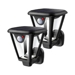 CD282 Bi-color Solar Motion Sensor Wall Lantern 2 Pack