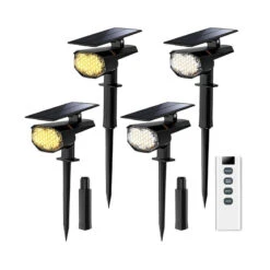 CD295 Solar Landscape Spotlights Outdoor Pro 4 Pack