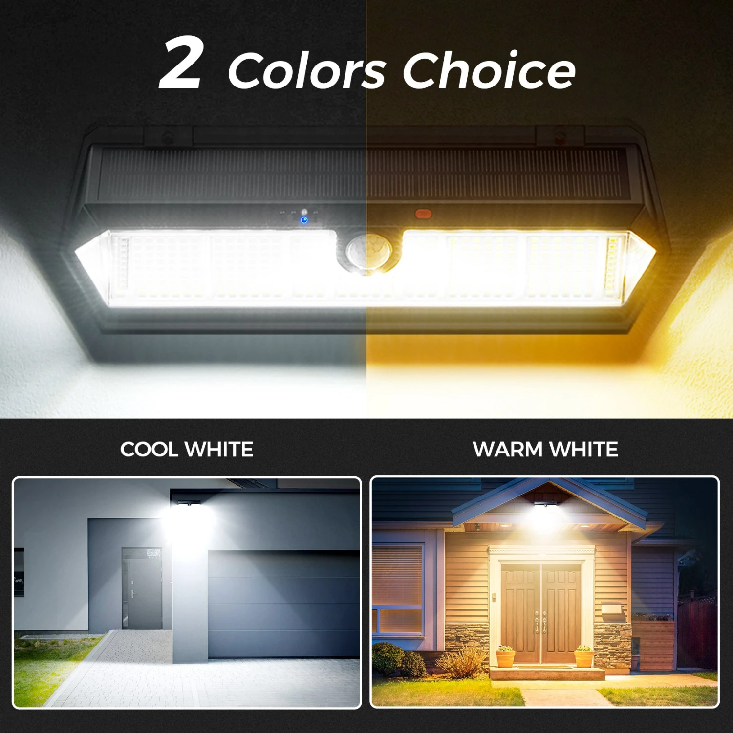 CD296 315 LED Solar Motion Sensor Lights (2 Pack) 5 CD296 315 LED Solar Motion Sensor Lights (2 Pack) - Image 3