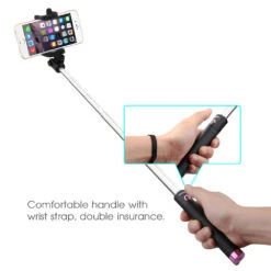 Mpow Selfie Stick Bluetooth, Extendable Monopod Selfie Stick With Built-in Bluetooth Remote Shutter(Red) 13 Mpow Selfie Stick Bluetooth, Extendable Monopod Selfie Stick With Built-in Bluetooth Remote Shutter(Red) -MPOW SHOP MBT8P 4