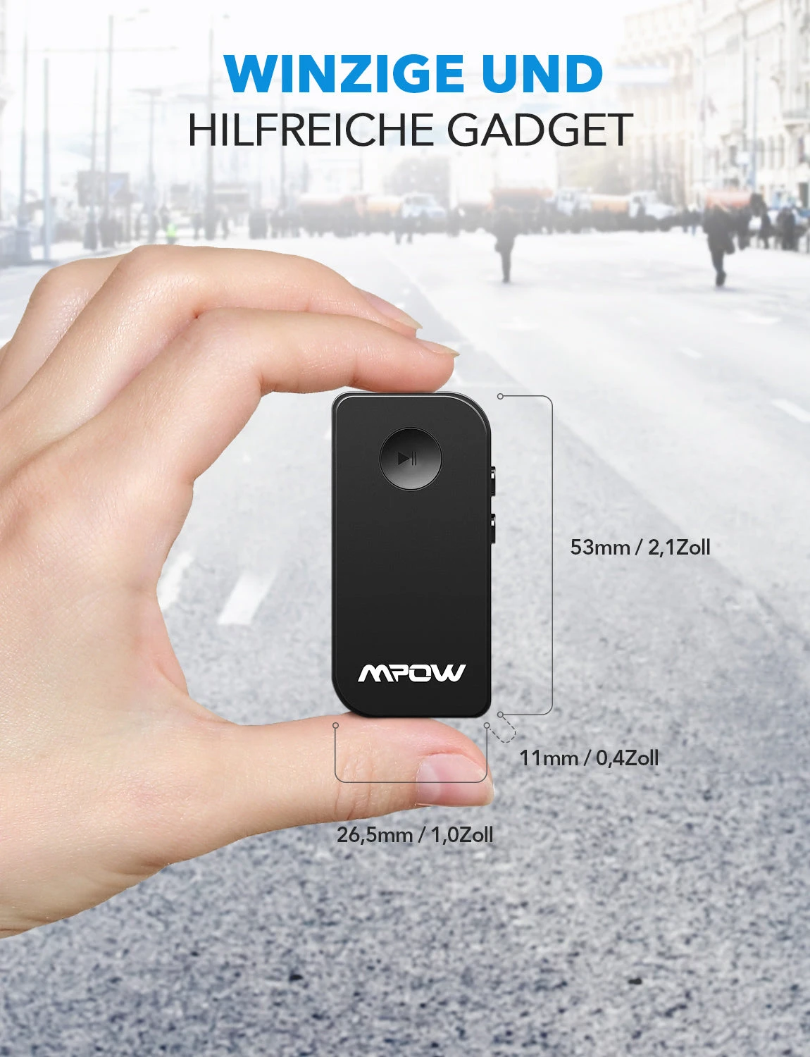 Mpow Bluetooth 5.0 Receiver, Wireless Aux Bluetooth Adapter, Portable Bluetooth Audio Adapter With Hands-free Calls And Voice Assistant For Car And Home Stereo Systems 10 Mpow Bluetooth 5.0 Receiver, Wireless Aux Bluetooth Adapter, Portable Bluetooth Audio Adapter With Hands-free Calls And Voice Assistant For Car And Home Stereo Systems - Image 8