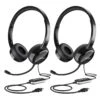 (2 Pack）Mpow 071 USB Headset/3.5mm Computer Headset -MPOW SHOP MPBH132AB