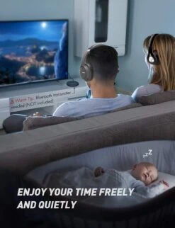 Mpow H7 Bluetooth Headphones Over Ear (Light Gray) -MPOW SHOP MPBH162AH PT04