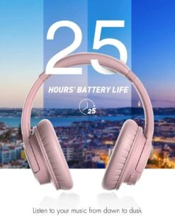 Mpow H7 Bluetooth Headphones Over Ear (Pink) -MPOW SHOP MPBH162AM PT02