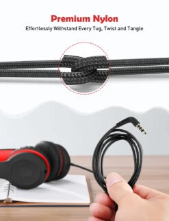 Mpow Kids Headphones With Microphone, Stereo Wired Headphones For Kids 85/94dB Volume Limit, Adjustable Foldable Children Headphone With Share Port, Over Ear Headsets For School, Tablet, Airplane -MPOW SHOP MPBH297BB PAEN B5 V01 190803