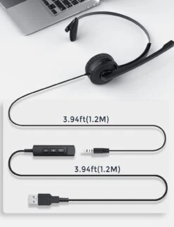 Mpow Single-Sided USB&3.5mm Headset With Microphone(Black) -MPOW SHOP MPBH323AB US B5 V01 191030 a04e293b fdef 42d8 a156 854d9a5e8d93