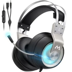 Mpow BH357 Wired Gaming Headset LED Light