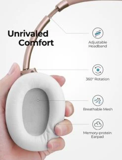 Mpow H12 Noise Cancelling Headphones (Rose Pink) -MPOW SHOP MPBH366AM B5 PAEN V01 190930