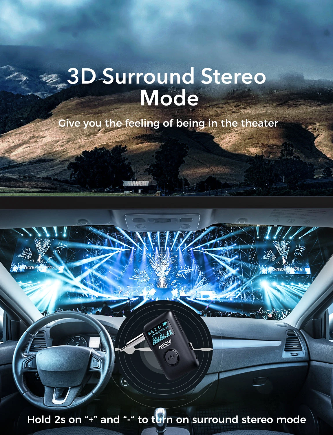 Mpow BH408A Bluetooth Receiver With Display Screen 8 Mpow BH408A Bluetooth Receiver With Display Screen - Image 6