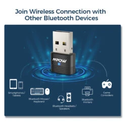 Mpow BH456A Bluetooth 5.0 USB Adapter For PC -MPOW SHOP MPBH456AB EN B4 V01 200612