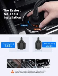 Mpow CA136A Cup Holder Phone Moun 15 Mpow CA136A Cup Holder Phone Moun -MPOW SHOP MPCA136AB 7