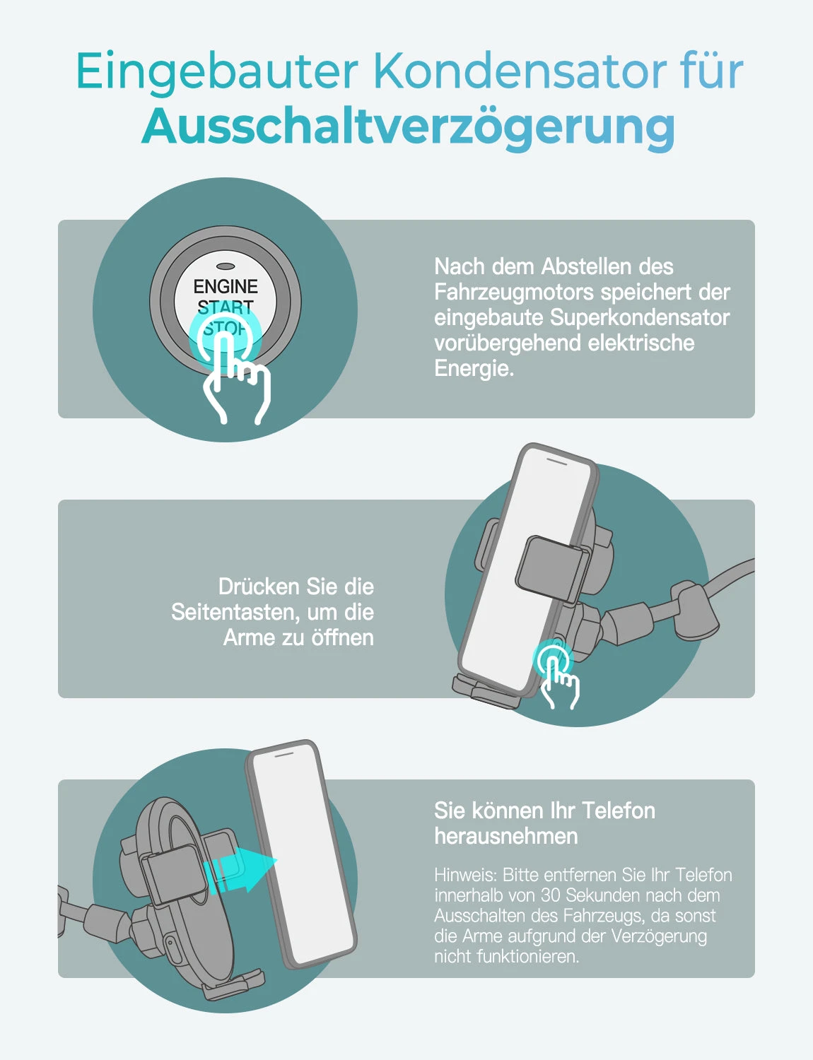 Mpow CA148CB Wireless Charge Mount 7 Mpow CA148CB Wireless Charge Mount - Image 6
