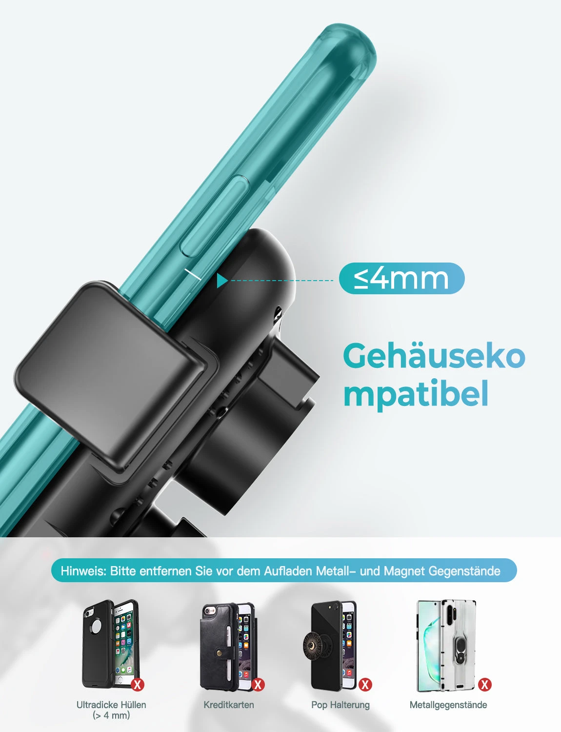 Mpow CA148CB Wireless Charge Mount 11 Mpow CA148CB Wireless Charge Mount - Image 10