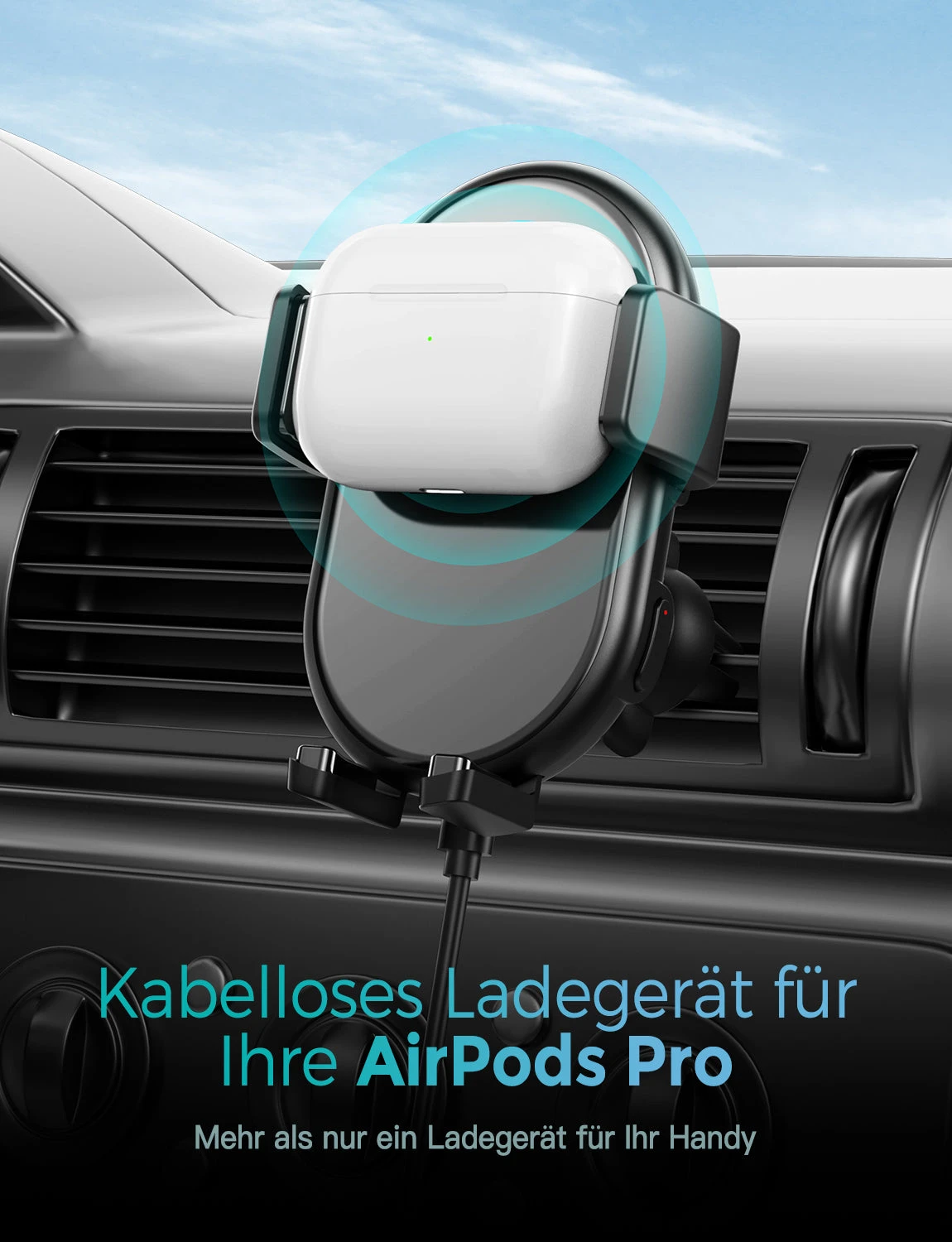 Mpow CA148CB Wireless Charge Mount 4 Mpow CA148CB Wireless Charge Mount - Image 3