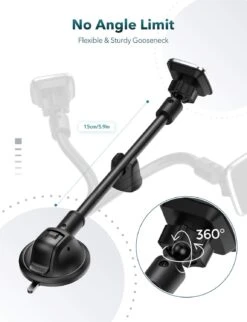 Mpow CA154A Dashboard Magnetic Phone Holder With Strong Suction Cup -MPOW SHOP MPCA154AB 5