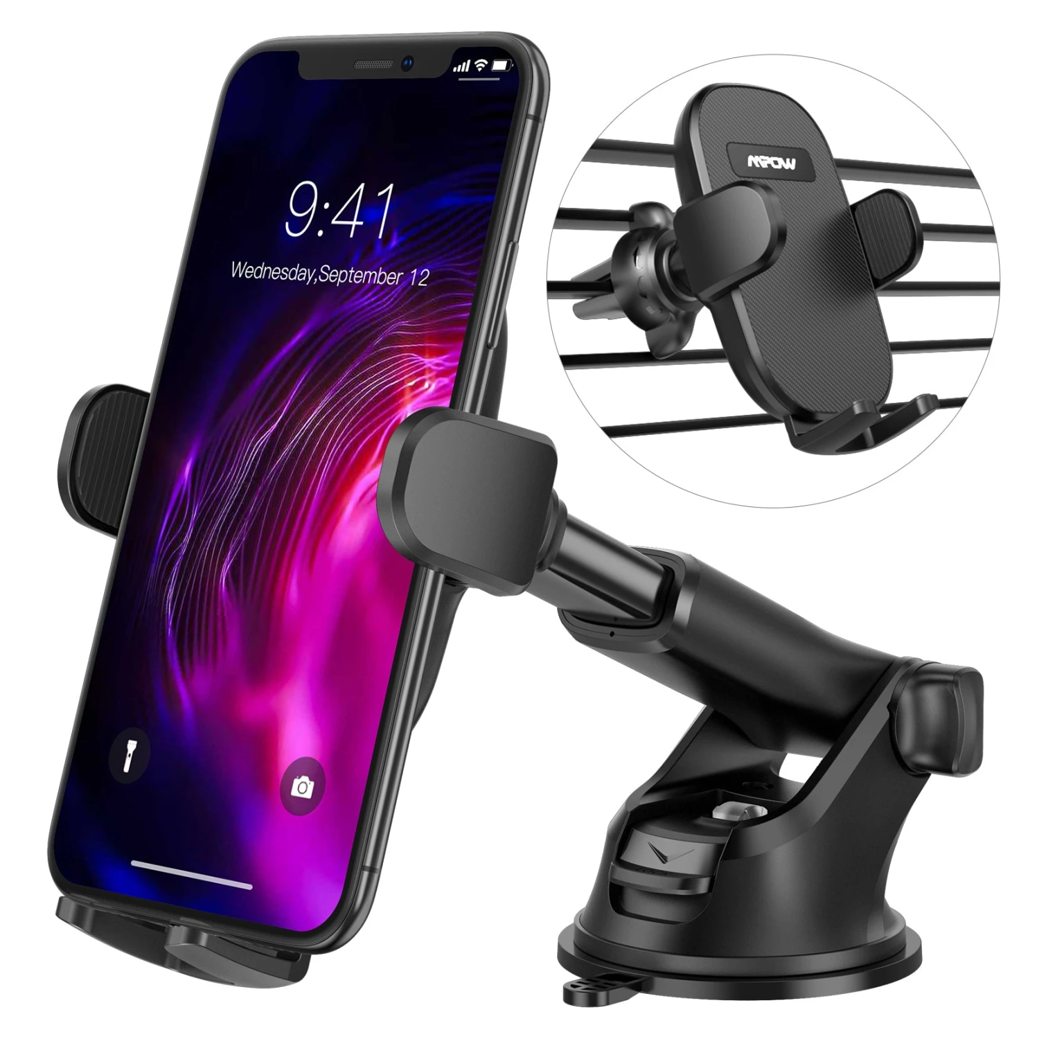 Mpow 155A Car Phone Mount For Dashboard Windshield Air Vent 3 Mpow 155A Car Phone Mount For Dashboard Windshield Air Vent
